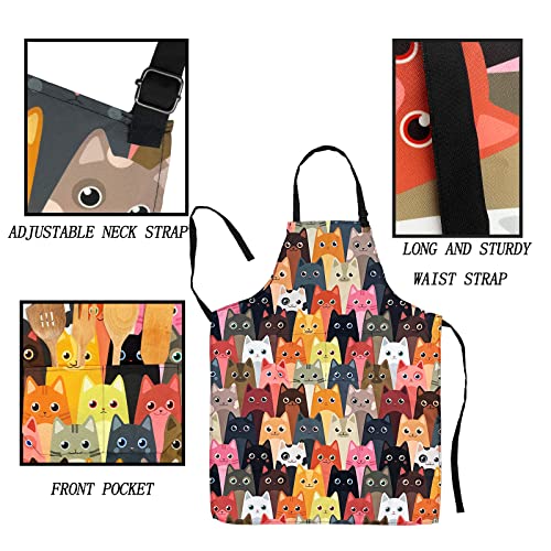 Sosolong Adjustable Waterproof Apron, Apron With 2 Pockets Cooking Kitchen Aprons For Women Men Chef, Adult Gifts #TOP5