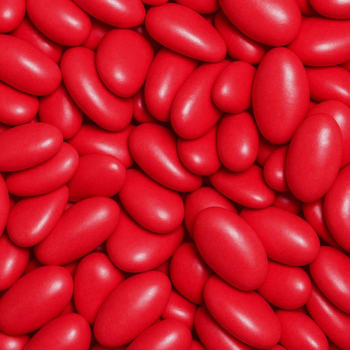 Dragées au Chocolat Suprême, 70% Cacao, 21 Couleur au Choix, Fabrication Artisanale Française, 250g (Rouge)