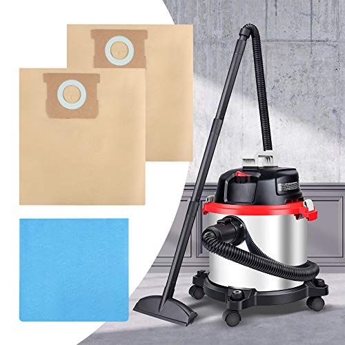 KEEPOW Pack 11(9+2) 19-3100 Shop Vac Bags Fit for Stanley 5-6 Gallon Wet/Dry Vacuums, Disposable Filter Vacuum Bags for Stanley