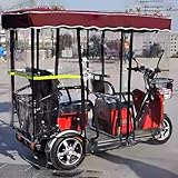 Dreirad-Abdeckung Schutzabdeckung Leicht Zu Installieren Markise, Ideal Für Den Transport Von Lasten Mit Elektrisch Betriebenen Dreirädern, Einfacher EIN- Und Ausstieg,(70 * 160cm/27 * 63')