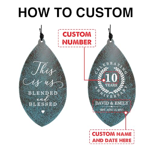 Image of ASTARIN Personalized 20th 50th Anniversary Wind Chime, Happy Anniversary Wedding Valentine's Day Gift for Wife Husband Men Women Sister, Keepsake Decorations for Parents Couples