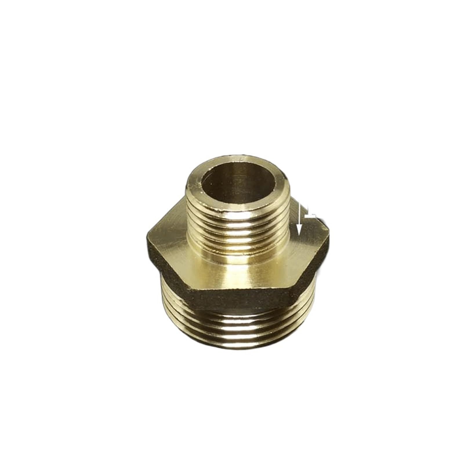 3pc Brass Pipe Hex Nipple Fitting Quick Coupler Adapter BSP Male Thread Reducer(DN15-DN25x70g)