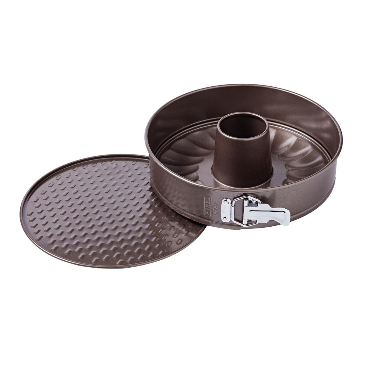 Pyrex Moule 2 Fonds Desmont 26 cm Asymétrie PX Tarte Acier Carboné Multicolore