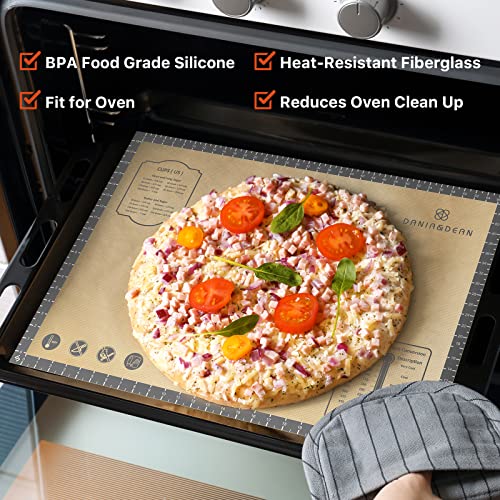Image of Silicone Pastry Mat, 36 inch x 24 inch Extra Large Non Stick Baking Mat with Measurement Non-slip Silicone Dough Rolling Mat for Making Cookies, Oven Liner, Fondant /Pie Crust Mat