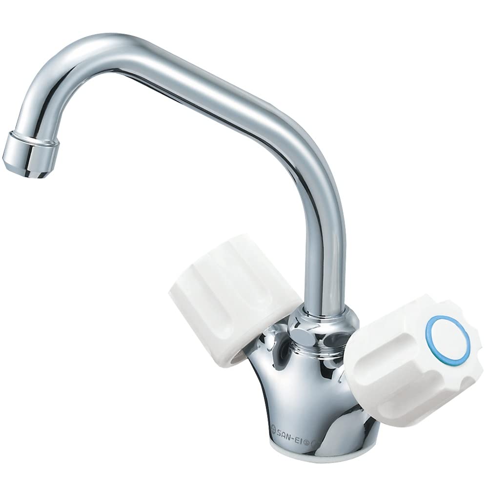 Amazon.co.jp: SANEI(サンエイ) ツーバルブワンホール混合栓 湯水