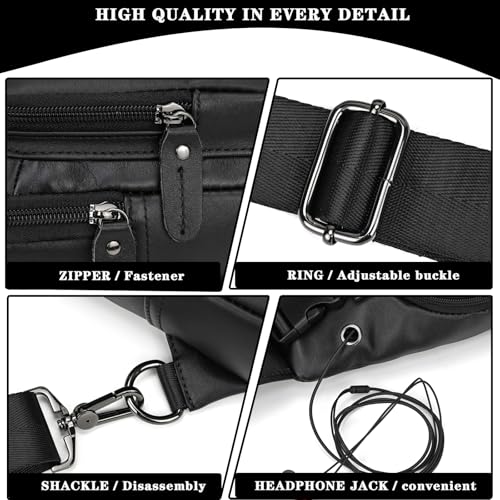 Bolso bandolera de piel para hombre: olvida la incomodidad al hacer senderismo 4