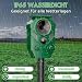 Katzenschreck für Garten, Katzenschreck Marderschreck Solar Ultraschall Tiervertreiber - mit Bewegungsmelder und Blinklicht, Gegen Katzen, Fuchs, Vogel, Rehe, marderabwehr, Hunde, Tauben, Waschbären
