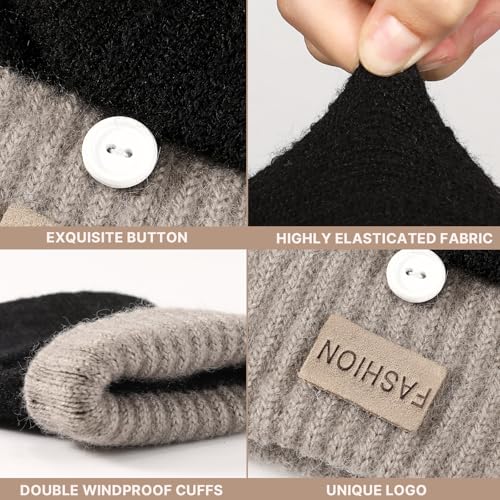 Pleneal 2 Pairs Fingerless Gloves