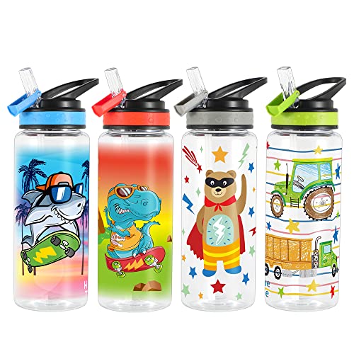 Botella de agua infantil a prueba de fugas y sin BPA de Tritan 680ml 8