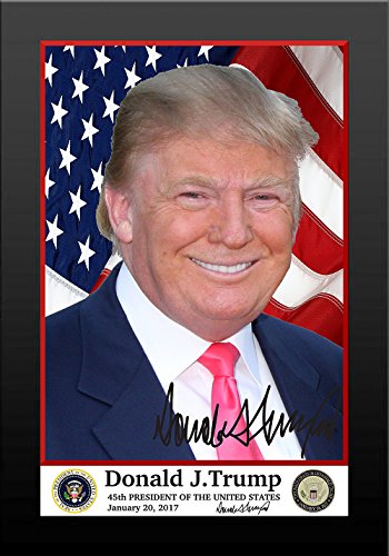 President Donald Trump Official Presidential Picture Framed 5" x 7" Can be Used