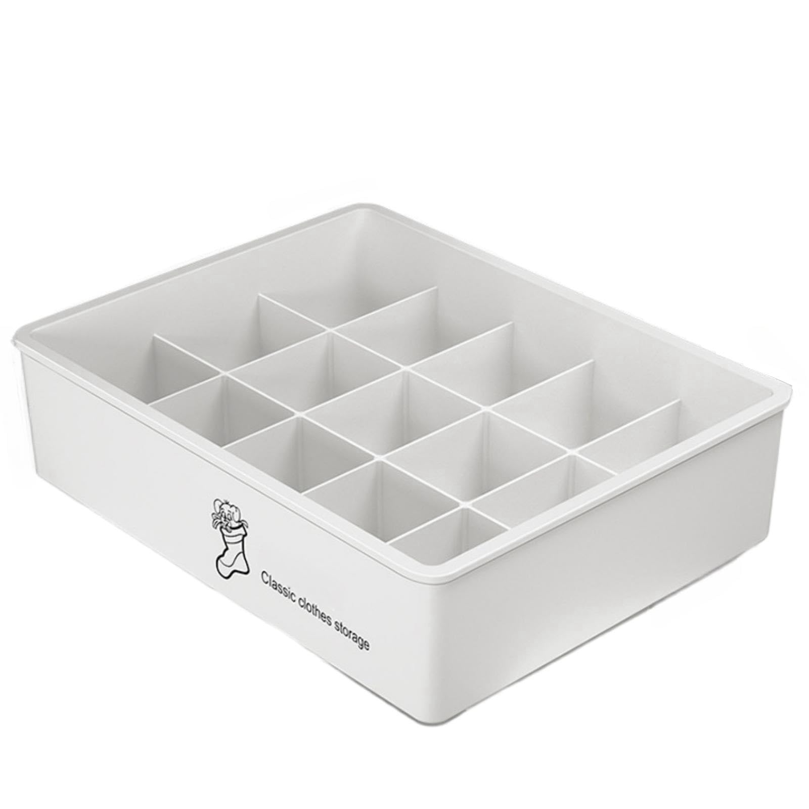 Schubladen Organizer Klassifizierung Aufbewahrungsbox Kleiderschrank Schubladen-Aufbewahrungsbox kann mit staubdichtem Aufbewahrungsorganisator gestapelt werden für Bh Socken Unterwäsche Aufbewahrung