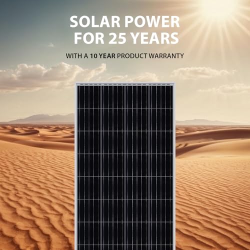 Image of Mighty Max Battery 200 Watt 12 Volt, High Efficiency Monocrystalline Solar Panel with Solar Connectors for RV, Marine, Rooftop Farm, Home and Many Other Off-Grid Applications and More..