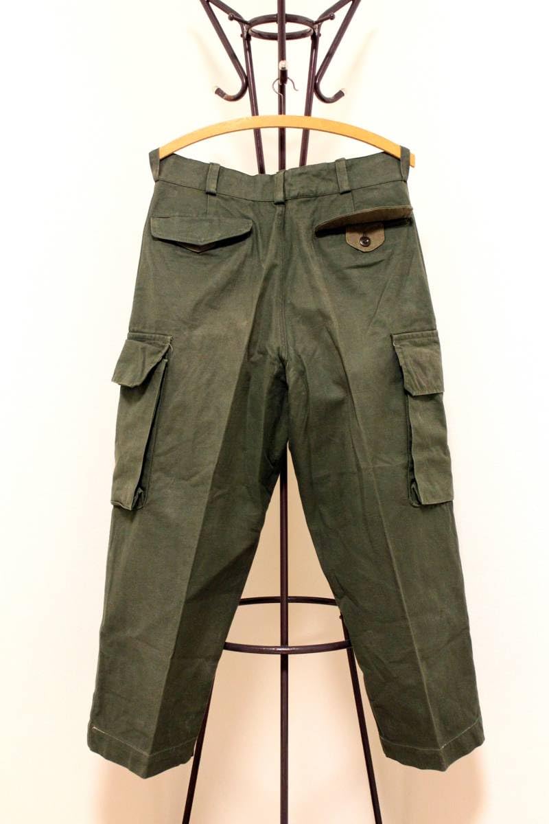 Amazon.co.jp: Rare Deadstock 1956 FRENCH ARMY M47 TROUSERS 84M 12 