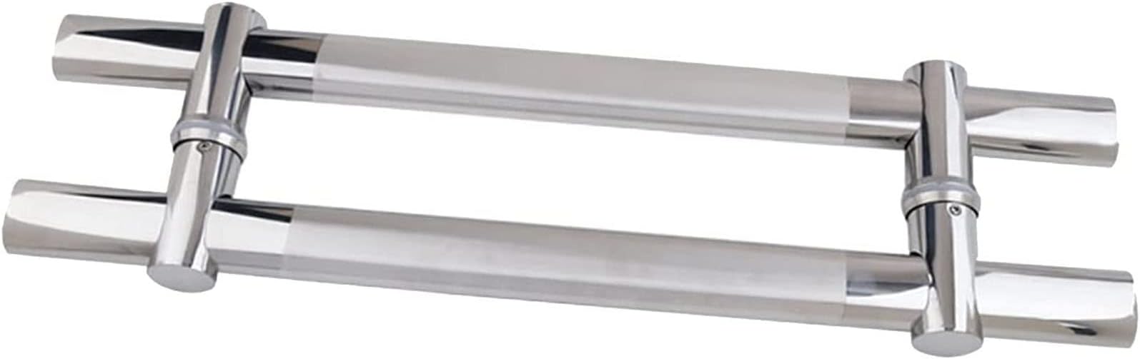 DREANNI Push and Pull Shower Door Handle Stainless Steel Hole Center Spacing Adjustable Sets, Barn Door Handle, Glass Door Handle, Sliding Door Handle/120Cm