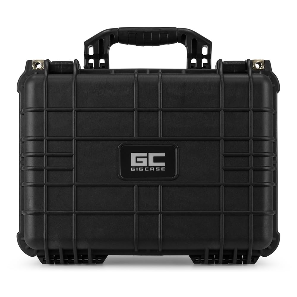 Power Dynamics GIGCase8, Universal Hard Case Kamera Koffer Schaumstoff, DJ Koffer, Foto Koffer, Schutzkoffer, DJ Universalkoffer, Wasserdichter Koffer, Transportkoffer mit Schaumstoff, Schwarz