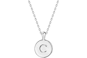 14K Gold Plated Chanel Necklace for Women | Iconic CC Logo Initial Pendant Necklace