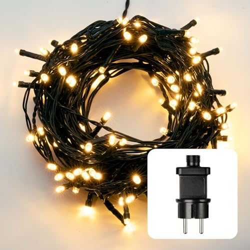 hellum Lichterkette 120 LED warmweiß Außen Outdoor 11,9 m...