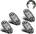 LED Seitenmarkierungsleuchten 4pcs Weiß 12V/24V für Auto LKW Anhänger SUV Van Wasserdicht Markierungsleuchten E-geprueft -WildAuto