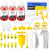 TEGOVE Kit Purgado Frenos para Shimano,Kit Sangrado frenos Incluido Líquido de freno Mineral (180ML)