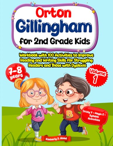Orton Gillingham for 2nd Grade Kids. Workbook with 100 Activities...