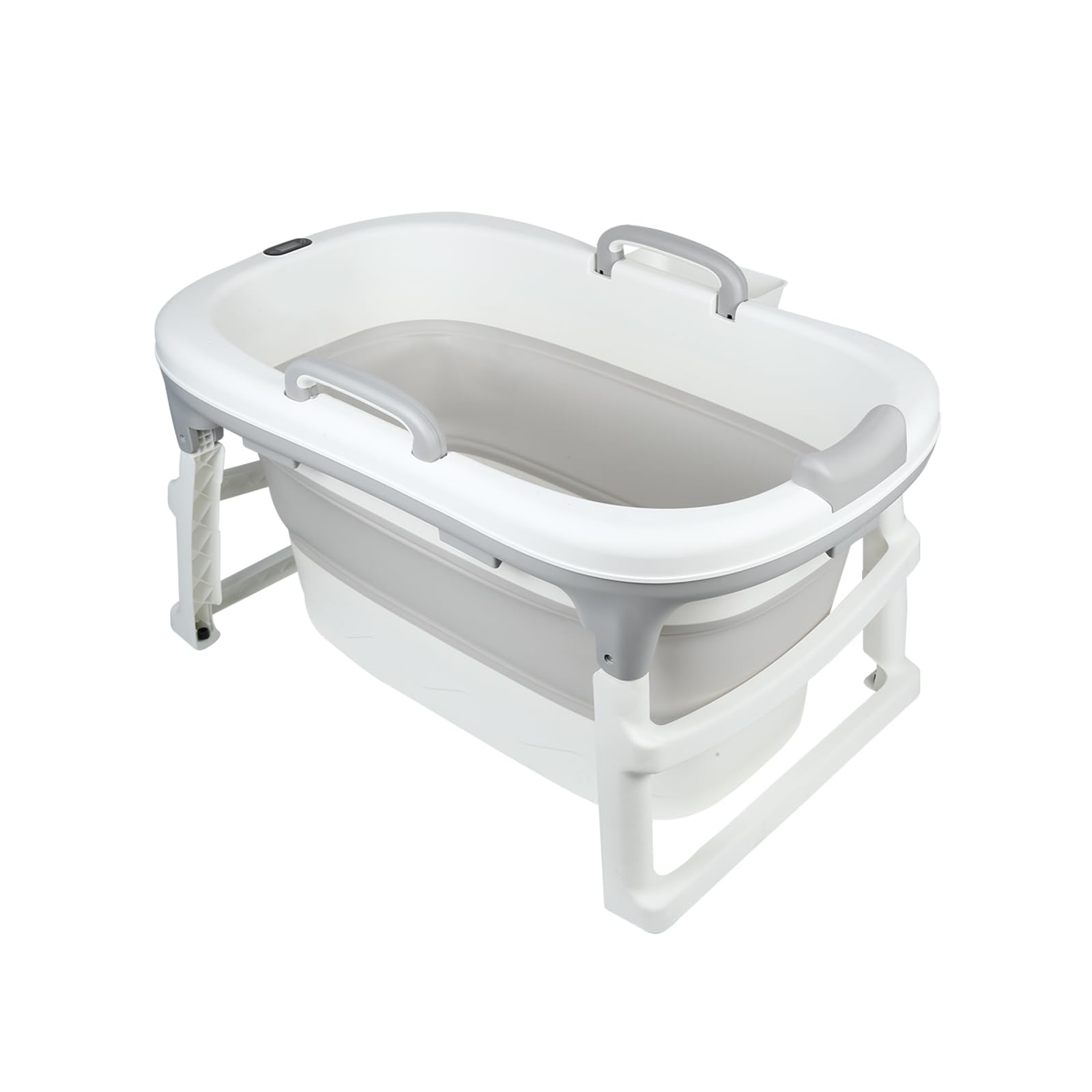 Bebe - Cuscino pieghevole per vasca da bagno pieghevole per bambini da 0 a 9 anni, per doccia, neonato, per tutta la famiglia, 99 x 62 x 52,9 cm (grigio)