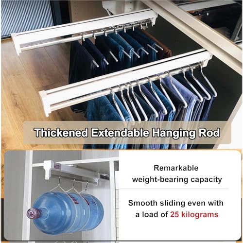 Placard encombré ? Rack de l'organisateur de garde-robe extensible - 5