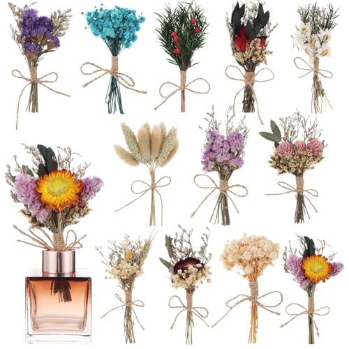 24 Mini Ramos de Flores Secas para Decoración miniatura 1