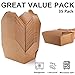 DEAYOU 35 Pack 110 Oz Paper Take Out Food Container, Large Kraft Lunch Meal Takeout Box, Disposable Brown Storage To Go Packaging, Leak and Grease Resistant Paperboard Fast Food Holder, Microwaveble