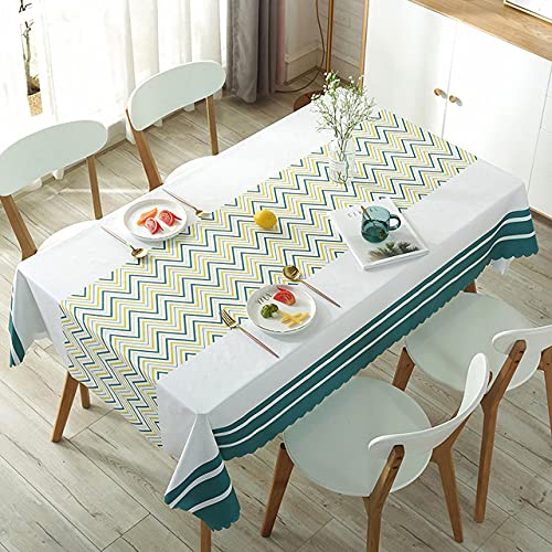 Housse de table étanche à l'huile en PVC motif pastoral