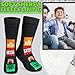 Minecraft Slipper Socks for Boys, Teens, Fuzzy Socks with Non Slip Grip Pads, Lounge Wear, Creeper, Gamer Gifts for Kids (Multi)