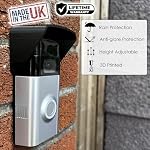 No Drill Rain Cover Compatible with Video Doorbell Battery Doorbell & Older 1/2/3/4 2nd Gen & 3 Plus Rain Shield Anti-Glare Protection Weather Protector Height Adjustable