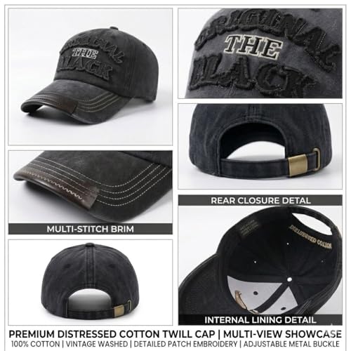 Image of Men's Cotton Baseball Cap, Adjustable Back Closure, Unisex, Casual Style, for Outdoor Lifestyle