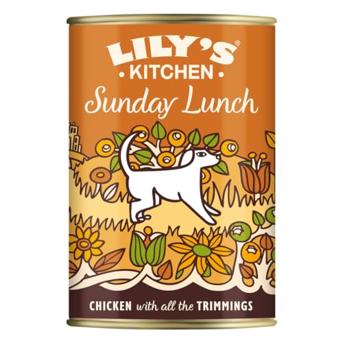 Lily's Kitchen Natürliches Nassfutter für ausgewachsene Hunde Dose Sonntagsschmaus Getreidefreies Rezept (6 x 400g dosen) – Ansicht 1