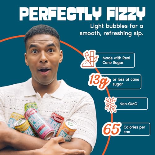 Image of PuraSoda Sundowner Sensation Variety Pack - C & L, Pomegranate, L & E 24 pk | Real Fruit Extract, Non-Gmo Vegan, No Stevia Or Artificial Sweeteners
