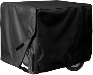 AsiaCreate Waterproof Generator Cover,for Most Generators,5500-15000 Watt,38"x28"x30",Black