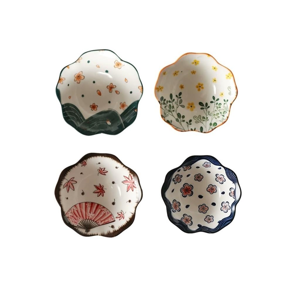 Zestaw ceramicznych misek do maczania, mała miska do sosów, naczyń, przekąsek, deserów, przypraw, przystawek, octu, keczupu