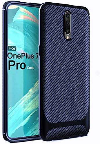 Sucnakp OnePlus 7 Pro case,OnePlus 7 Pro 5G case TPU Shock Absorption Cell Phone Cases Technology Raised Bezels Protective Cover for One Plus 7(C Blue)