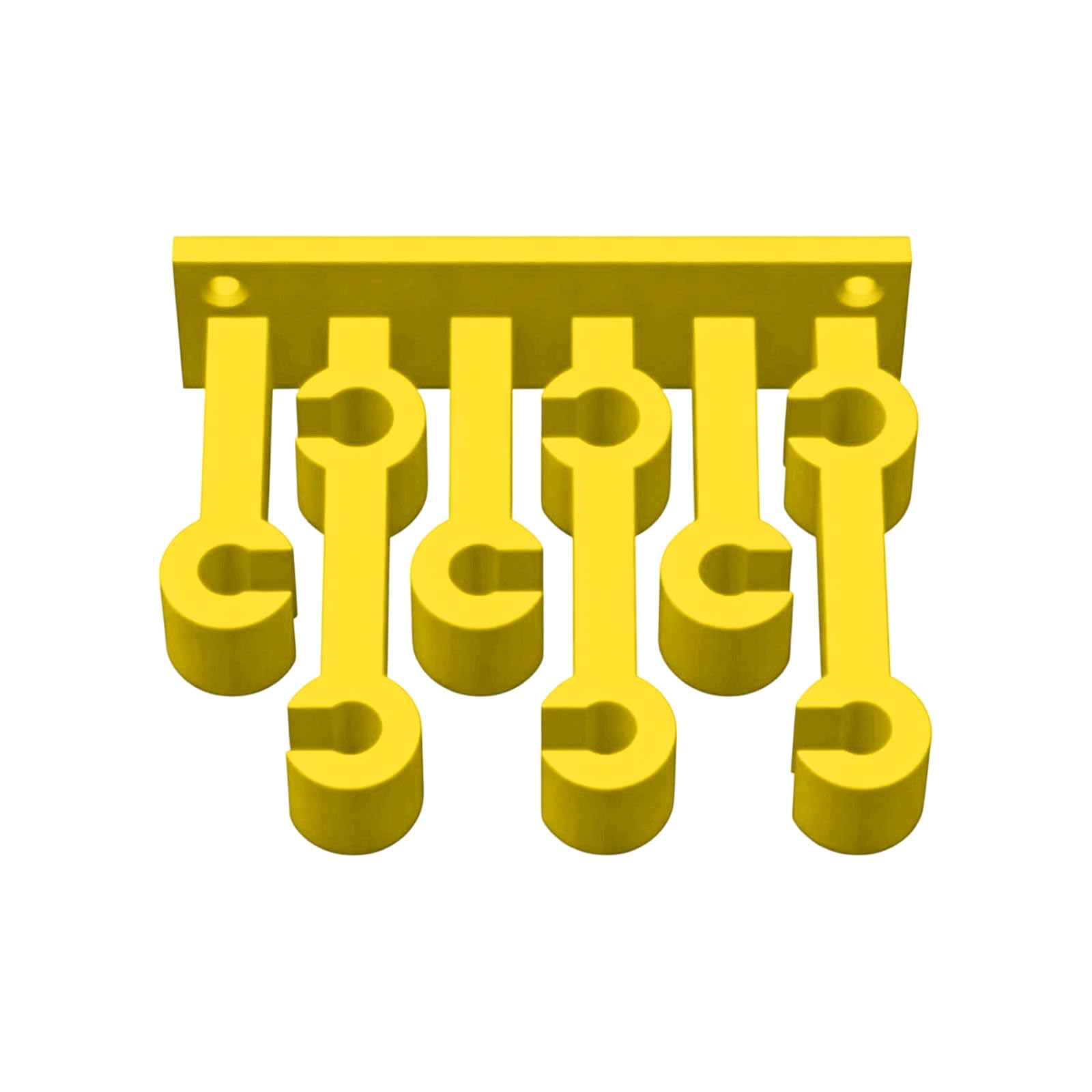 Whoasyst Yellow Lightweight Screwdriver Holders Tool Hanger For Wall Mounting Optimizes Vertical Space In Garages And Workshops Space Saving Tool Hanger