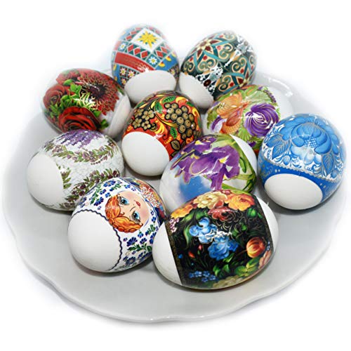 Lot 10 Thermo Heat Shrink Sleeve Decoration Easter Egg Wraps Pysanka Pysanky - For 70 Easter Eggs #TOP1