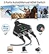 HDMI Verteiler HDMI Switch 4K, UHD HDR Automatische HDMI Splitter 3 in 1 Out, HDMI Switcher UnterstüTzt 4K/3D/HDR/Hd/1080P, Xbox, PS5/4/3, Blu-Ray, Fire TV Stick, HDTV und AppleTV