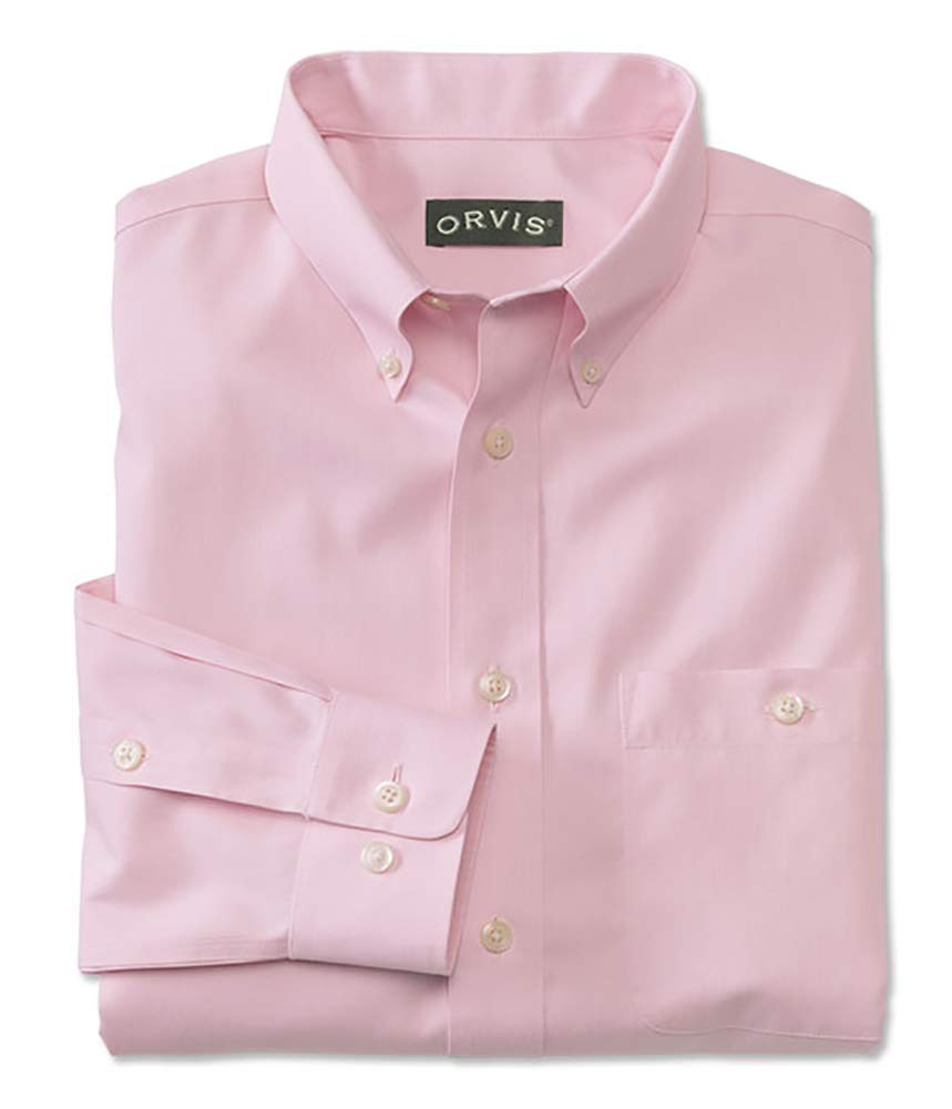 Pure Cotton Wrinkle-Free Pinpoint Oxford Long-Sleeved Shirt
