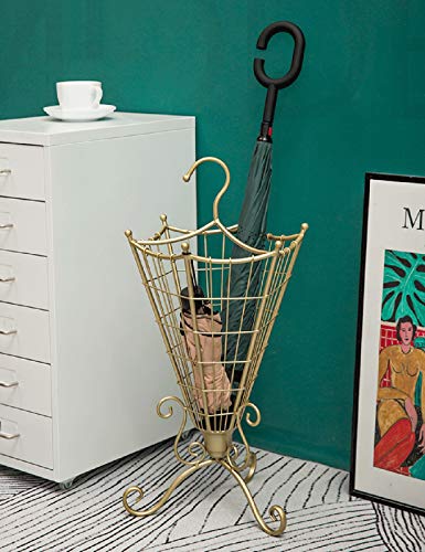 Porte-parapluie intérieur rustique pour petits parapluies pliants
