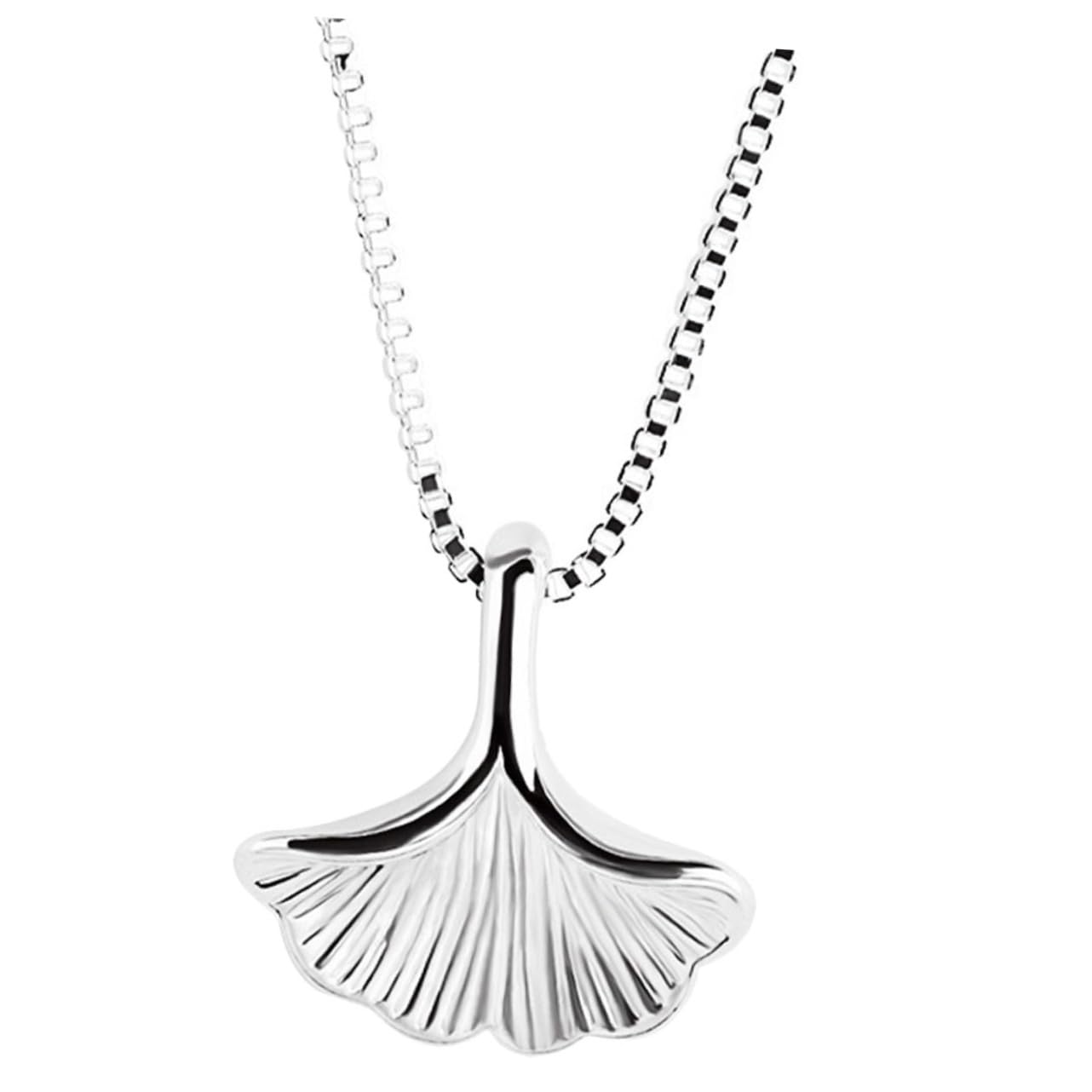 Collier Ginkgo chaîne de clavicule à offrir comme médaillon porte-bonheur - 7