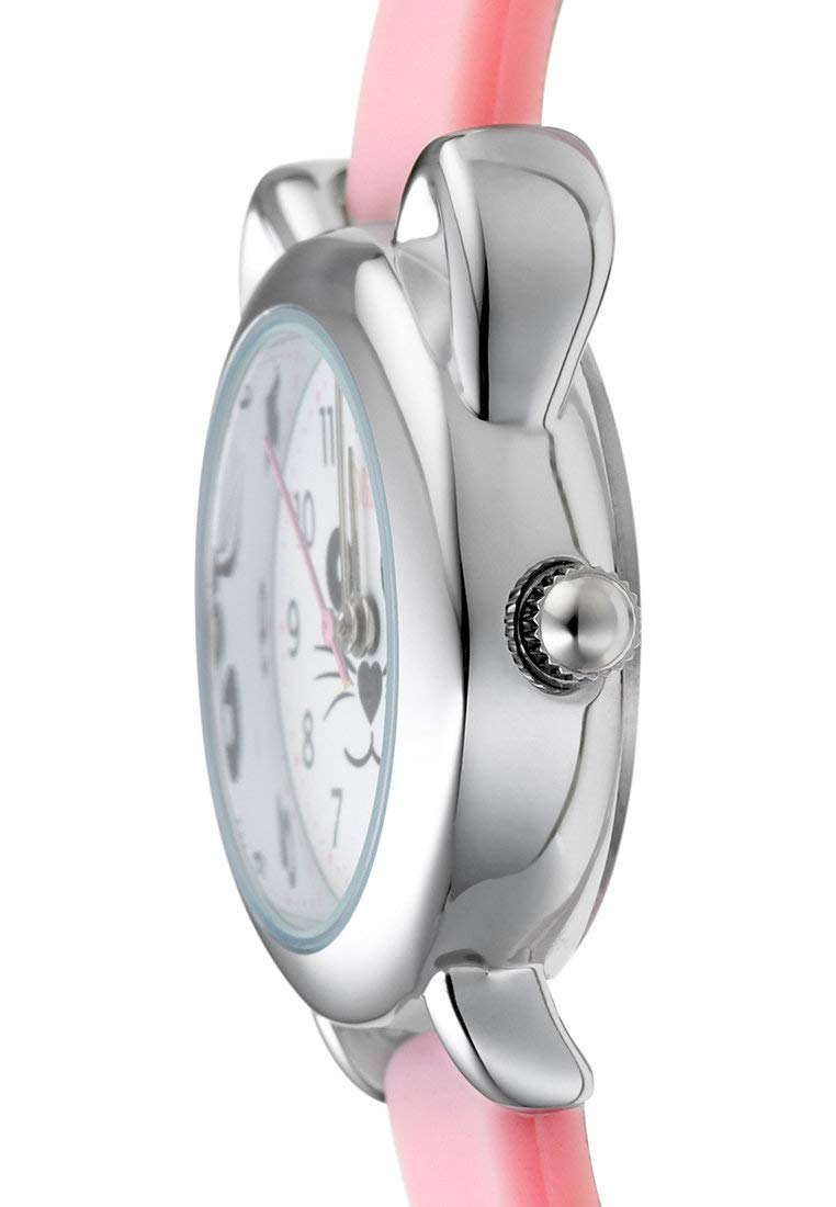 s.Oliver Mädchen Analog Quarz Armbanduhr mit Silikon Armband