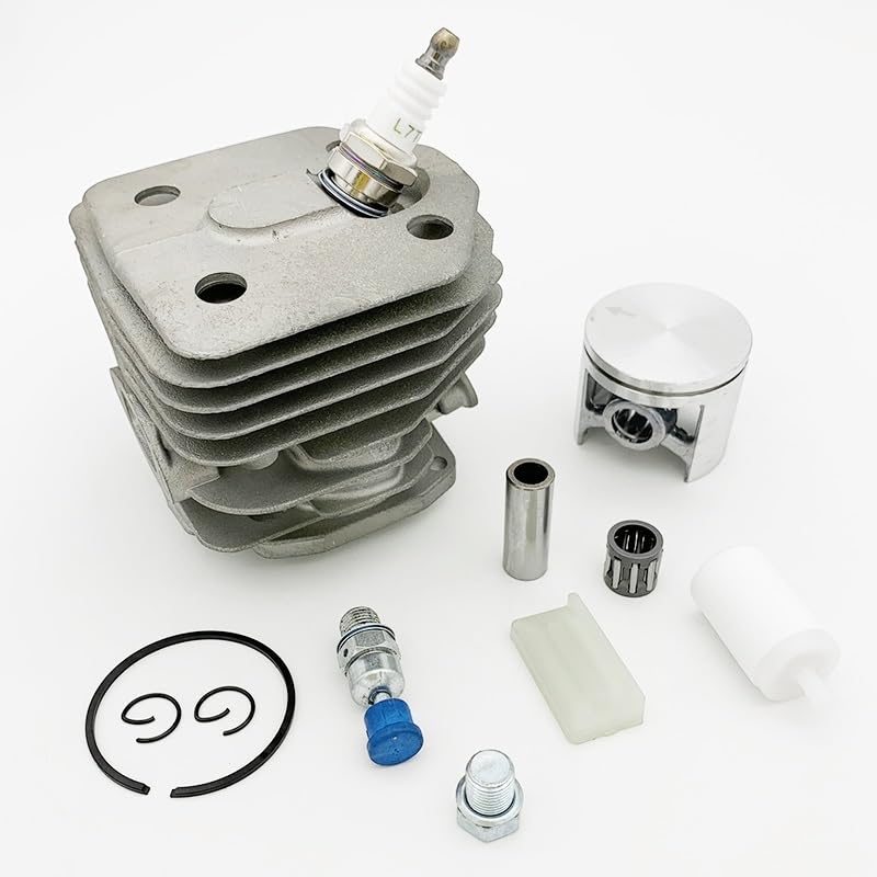 Części ogrodowe HUNDURE 45mm zestaw tłoka cylindra do Husqvarna 154 154XP 254 254XP wymiana części zamiennych do piły łańcuchowej 503503903 503503901 Części ogrodowe