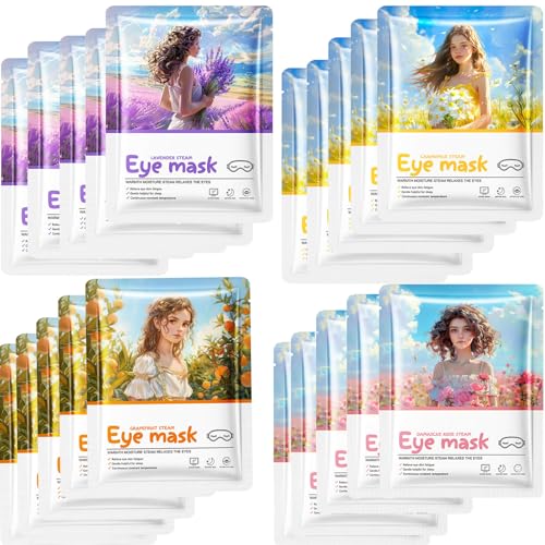 LOTIZUO 20 Packs steam eye masks for dry eyes?rest self heating eye mask?self warming steam mask?steam eye masks disposable for spa warm compress for eyes travel gifts stress relief