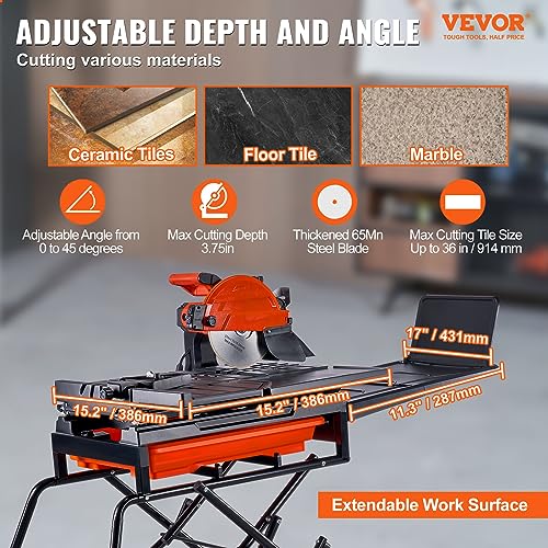 VEVOR 10-Inch Wet Tile Saw
