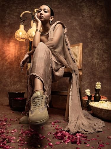 Image of Bacca Bucci Women RANGREZA Ethnic Sneakers for Indian Festive & Ethnic Wear