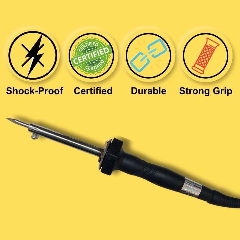 Image of Vtronix 30Watt Soldering Iron for Precision Electronics Work | Soldering Machine for Home, Industrial & Electronics Workshop Reparing with Fast Heating & Heat Resistant Handle (30W)