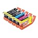 SWEET & MAGICAL 5 Pack Ink Cartridge Replacement PGI-250 CLI-251 for Cake Makers Compatible PIXMA MX922 MG5520 MG5420